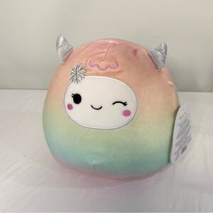 Kellytoy Squishmallow Yara The Rainbow Yeti  7.5" Soft Plush Pillow Toy NWT